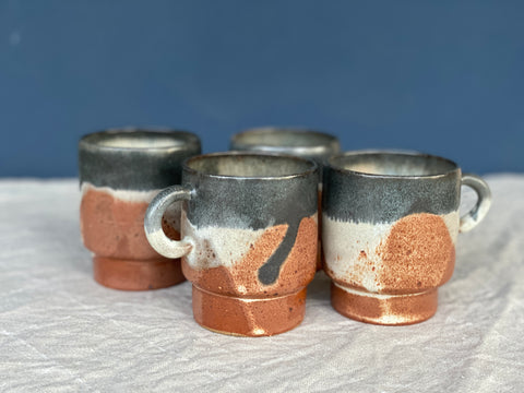 Stack cup Landscape glaze